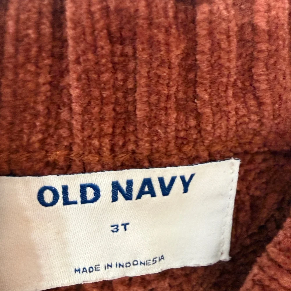 Girls 3T Rusted Brown Cable Knit Sweater - Brown
